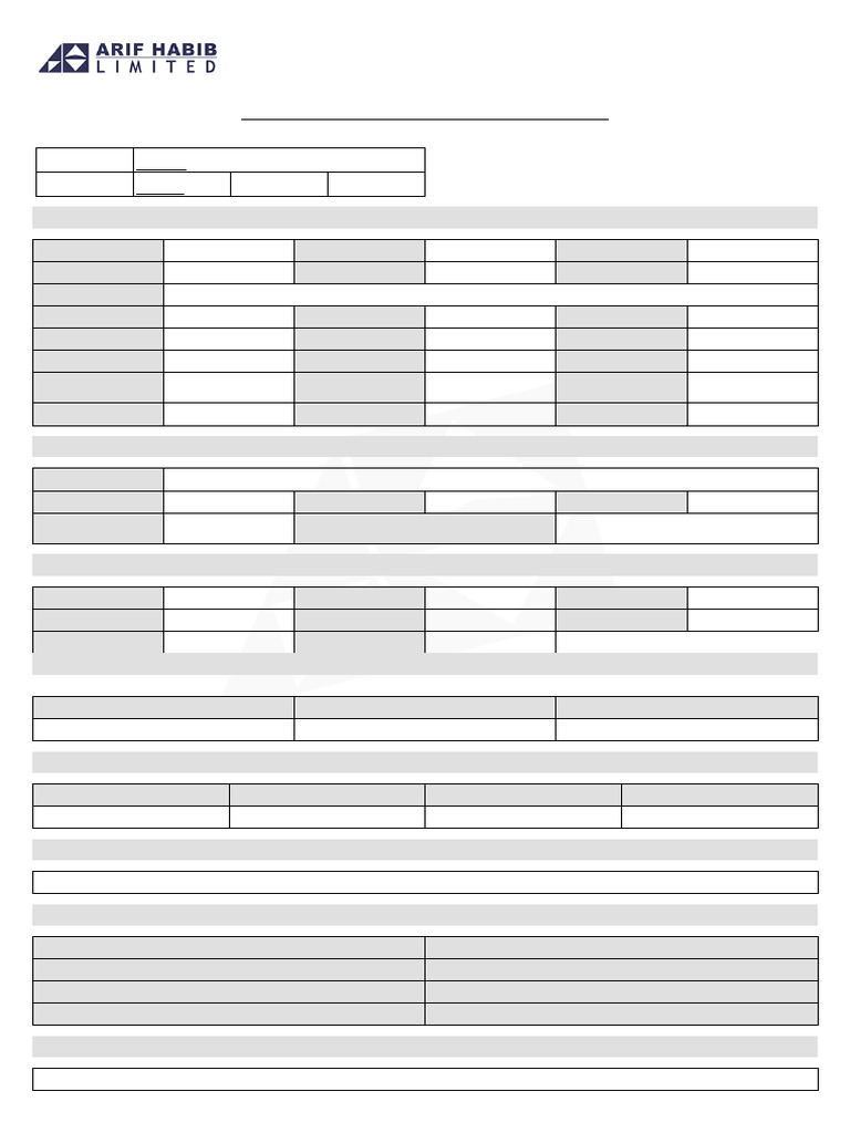 AHL Client Due Diligence Form | PDF | Investing | Economies