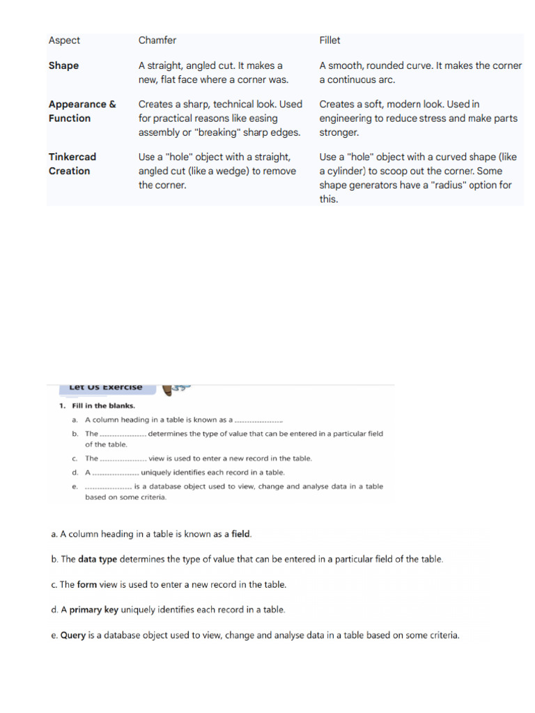 Textbook Question and Answer - Openoffice Base Grade 8 25-26 | PDF
