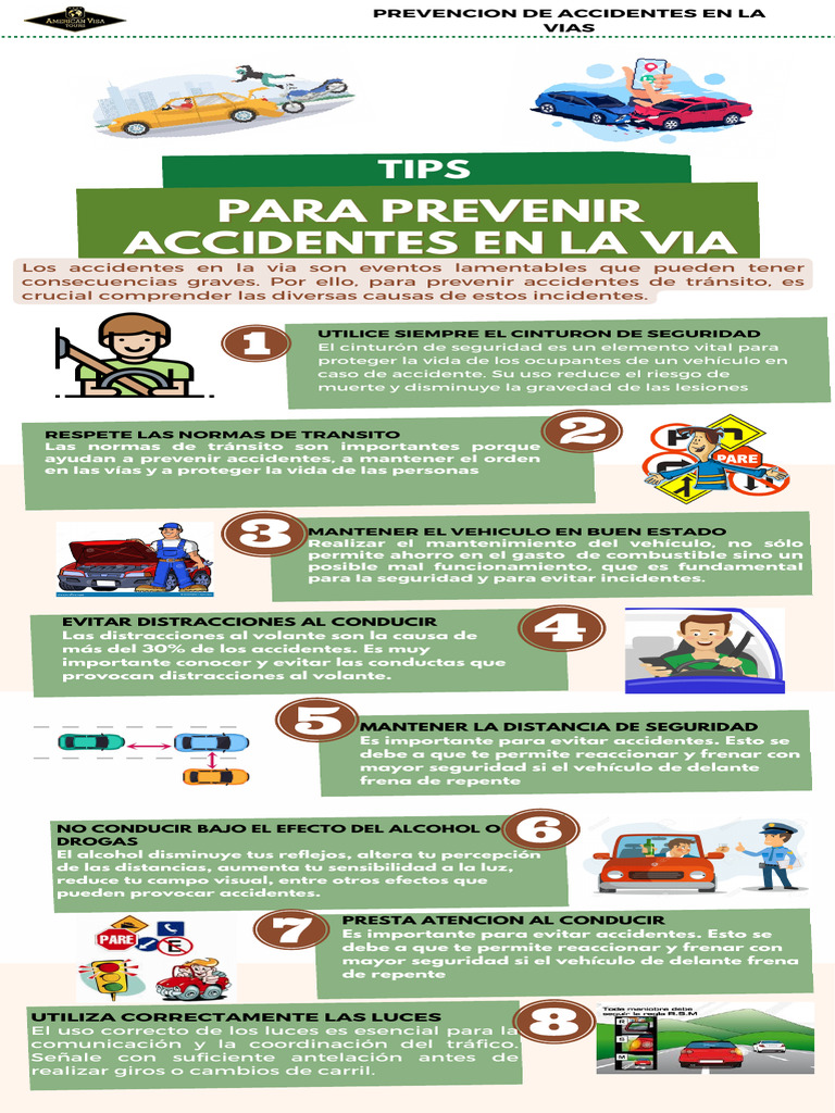Tips para Evitar Accidentes en La Via | PDF | Accidente de tráfico