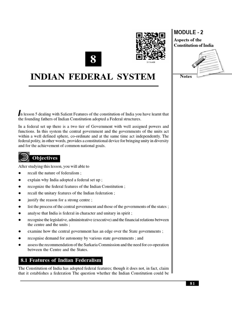 Indian Federal System Overview | PDF | Taxes | Excise