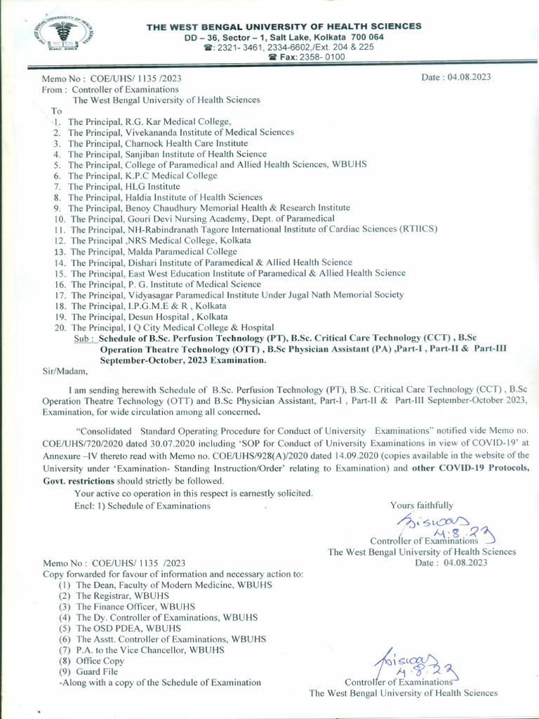 Exam Routine | PDF