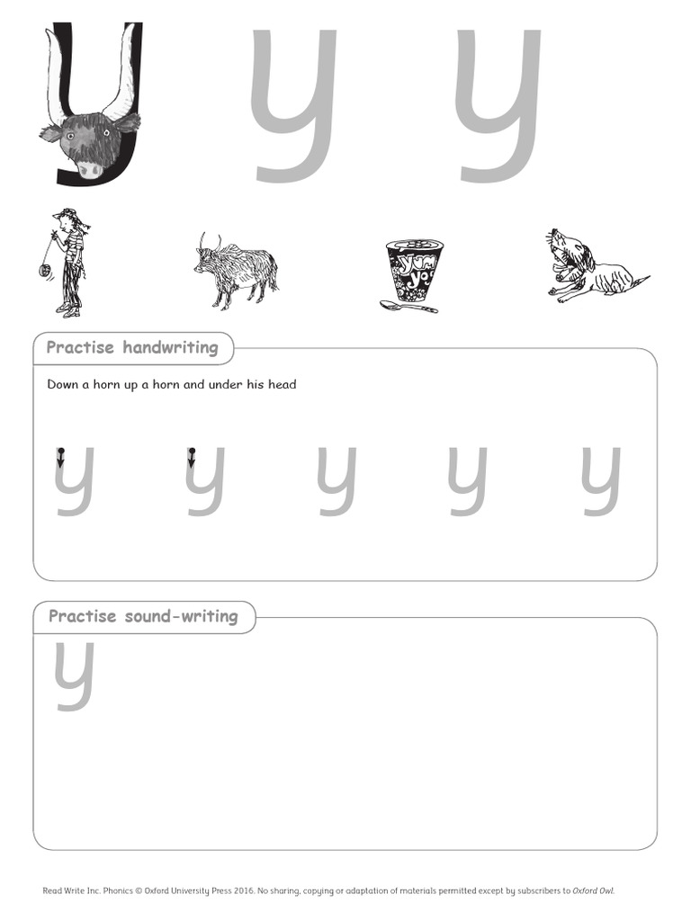 Read Write Inc. Phonics Practice Materials | PDF