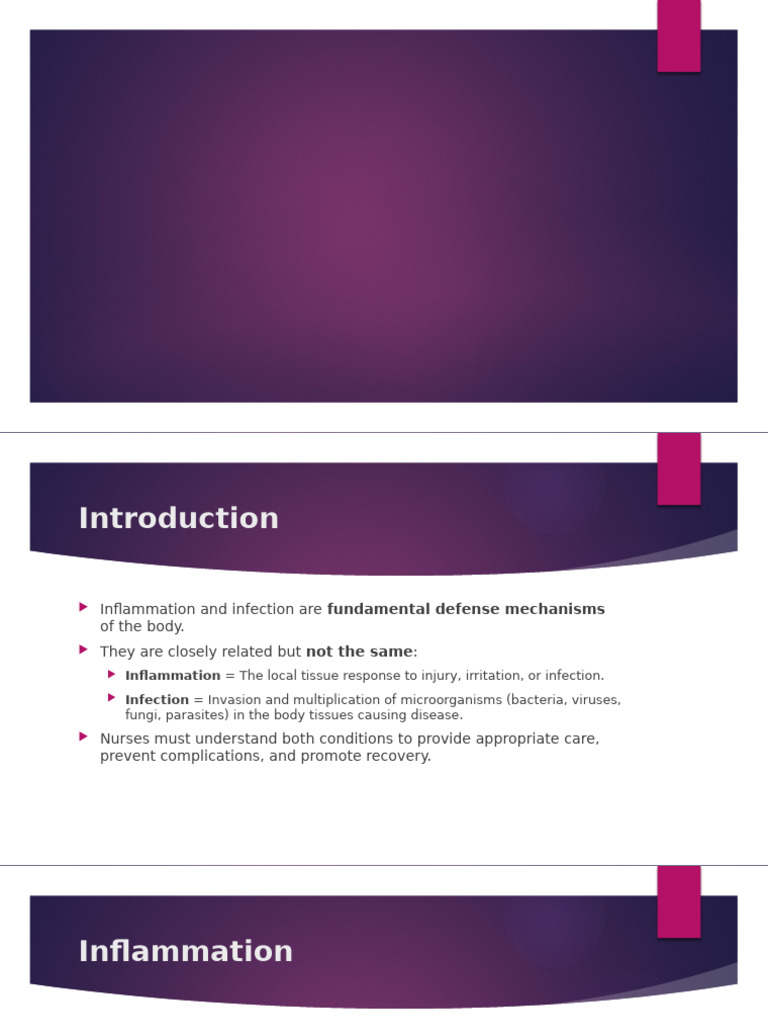 Understanding Inflammation and Infection | PDF | Inflammation | Infection