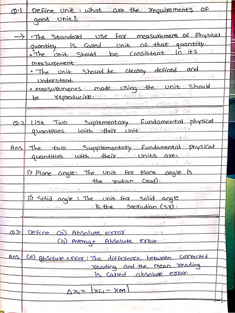 Physics Assignment No 1 | PDF