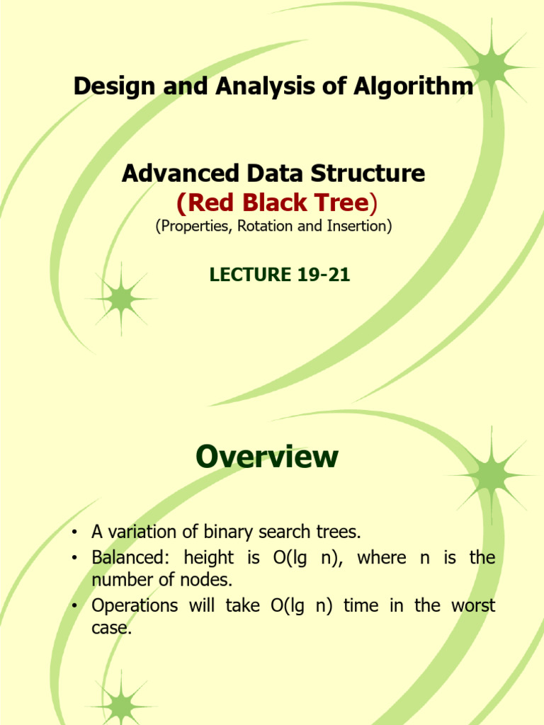 Red-Black Tree Insertion Example | PDF | Algorithms And Data Structures ...