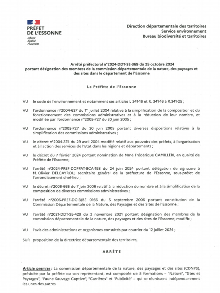 AP369+Du+25+Octobre+2024 Désignation+Membres+CDNPS | PDF