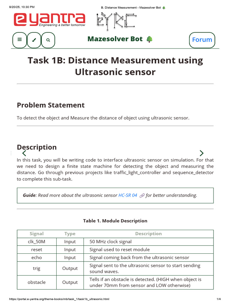 B. Distance Measurement - Mazesolver Bot ? | PDF | Ultrasound | Zip ...