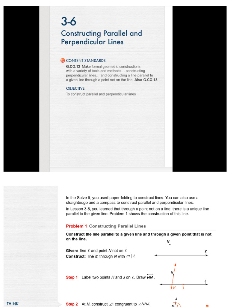 3 6 Constructing Parallel Lines Pdf