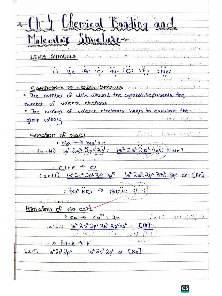 Chemistry Ch-4 Notes | PDF