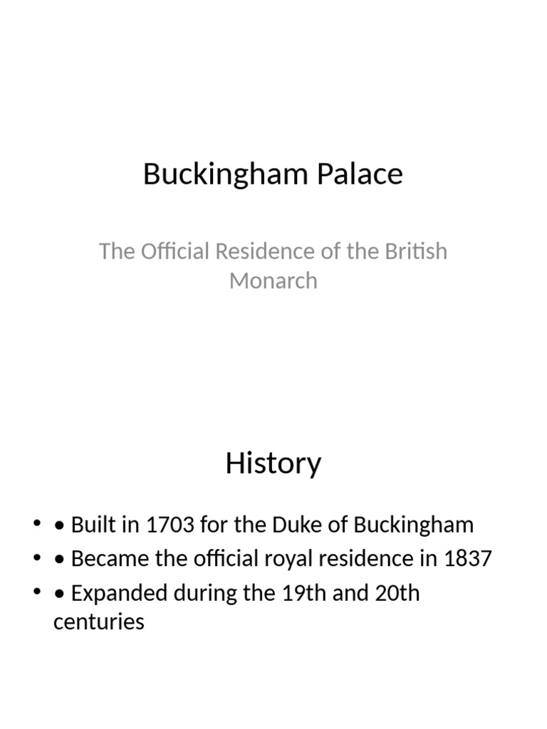 Buckingham Palace | PDF