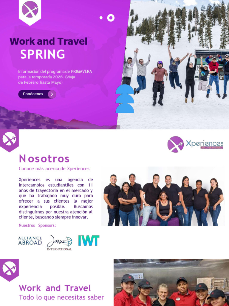 Programa Work and Travel Primavera 2026 | PDF | Visa de viaje