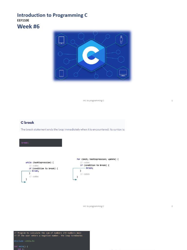Introduction to C Programming Concepts | PDF