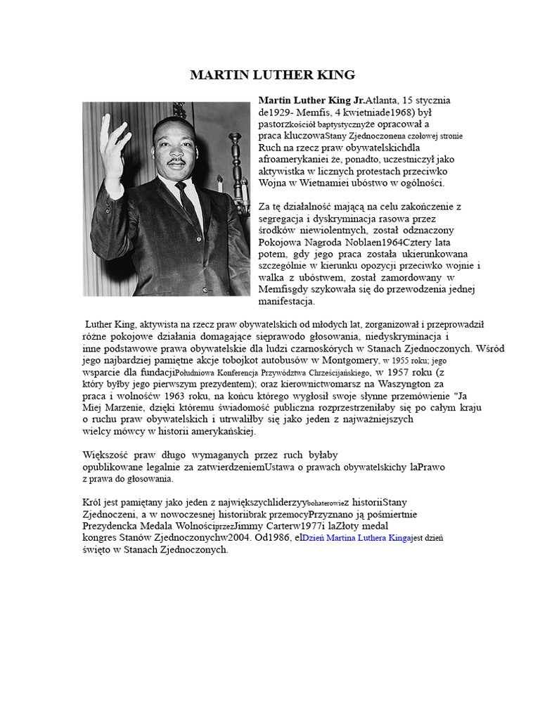 Martin Luther King | PDF