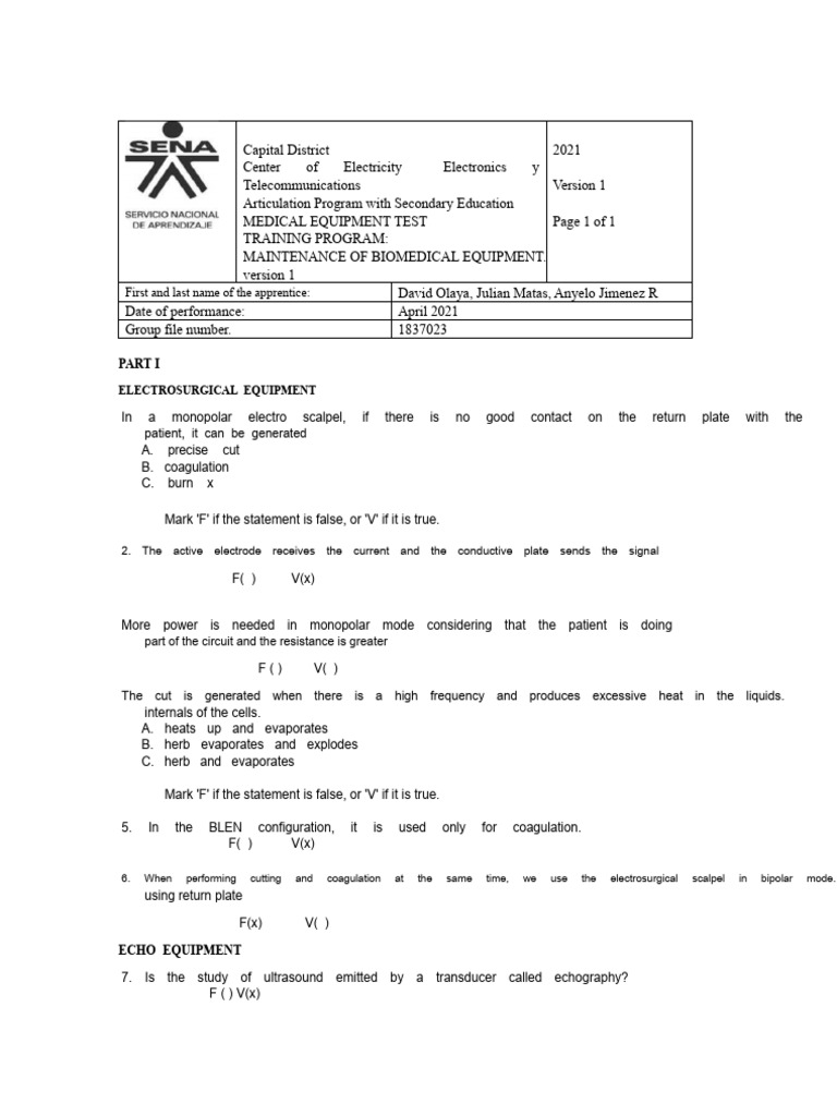 Biomedical Equipment Maintenance Training | PDF | Amplifier ...