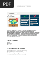 Portfolio Evidence Submission Guide | PDF