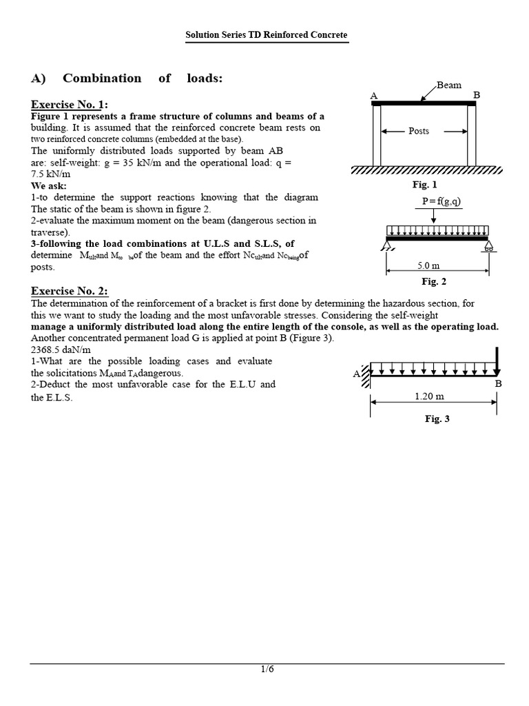 Reinforced Concrete Load Analysis Guide | PDF | Beam (Structure ...