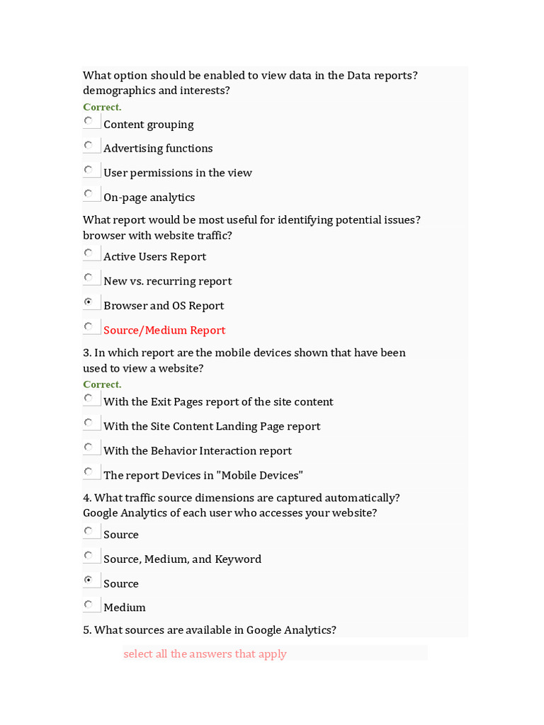Google Analytics Reporting Guide | PDF | Analytics | Websites