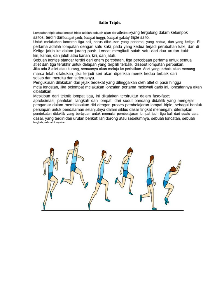 Lompat Triple, Lompat Jauh Dan Lemparan | PDF