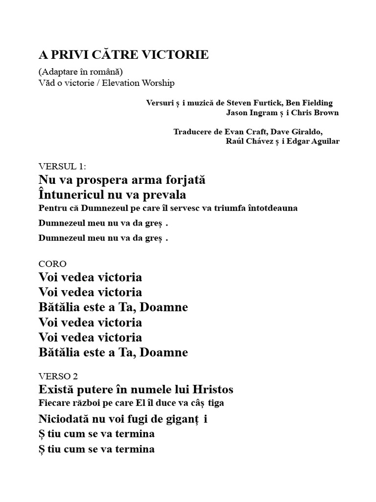Ver La Victoria Letra PDF | PDF