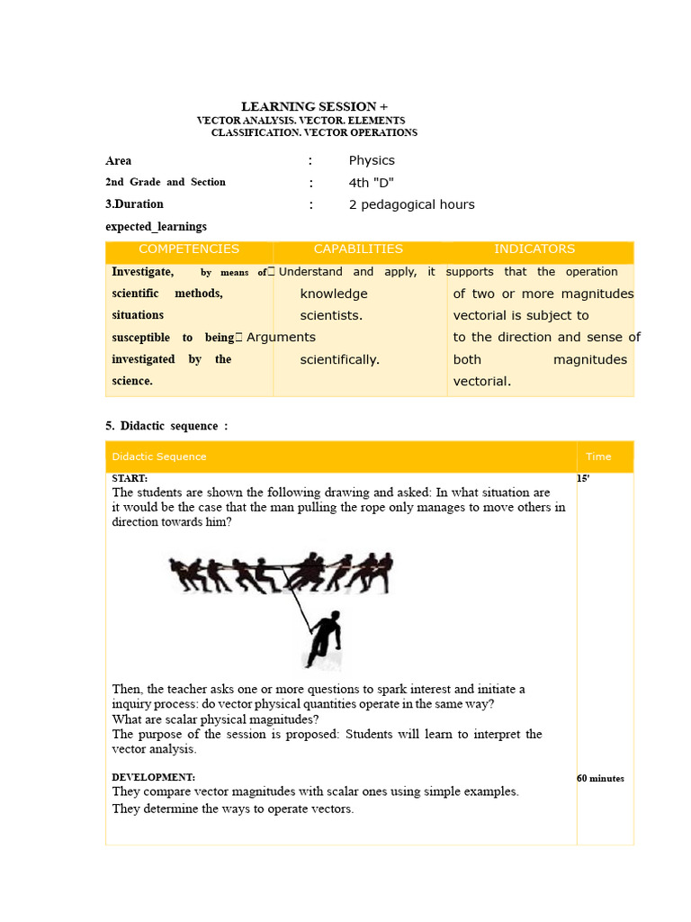 Vector Analysis Learning Session Guide | PDF | Euclidean Vector | Mind