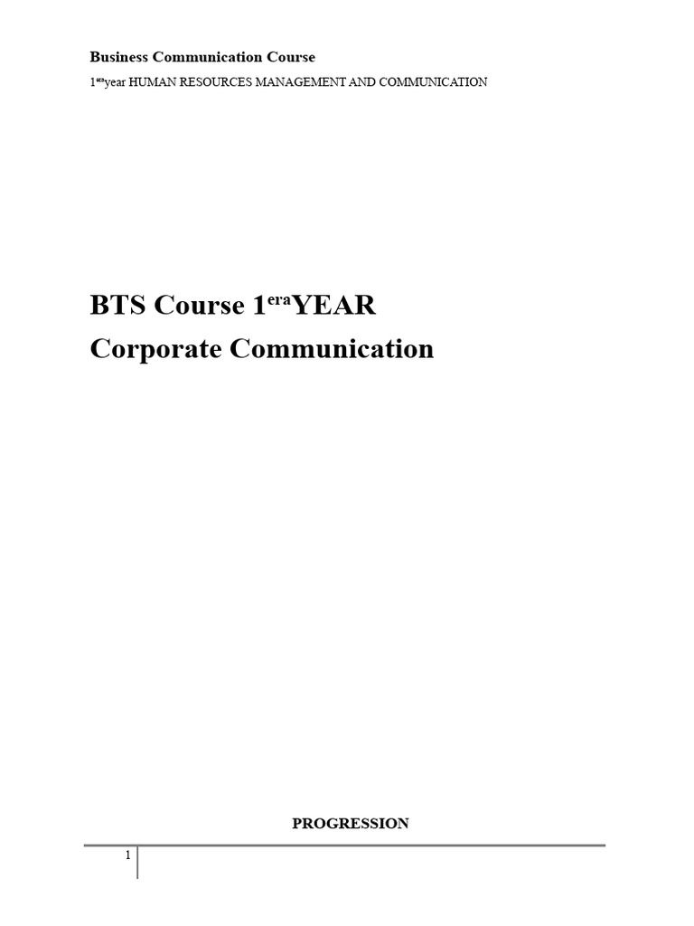 Business Communication Course Overview | PDF | Public Relations | Brand