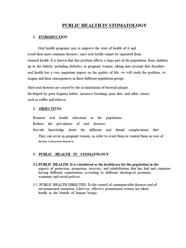 Public Health Strategies in Stomatology | PDF | Dentistry | Oral Hygiene