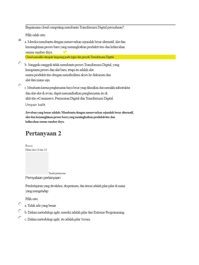 Cloud Computing dan Transformasi Digital | PDF