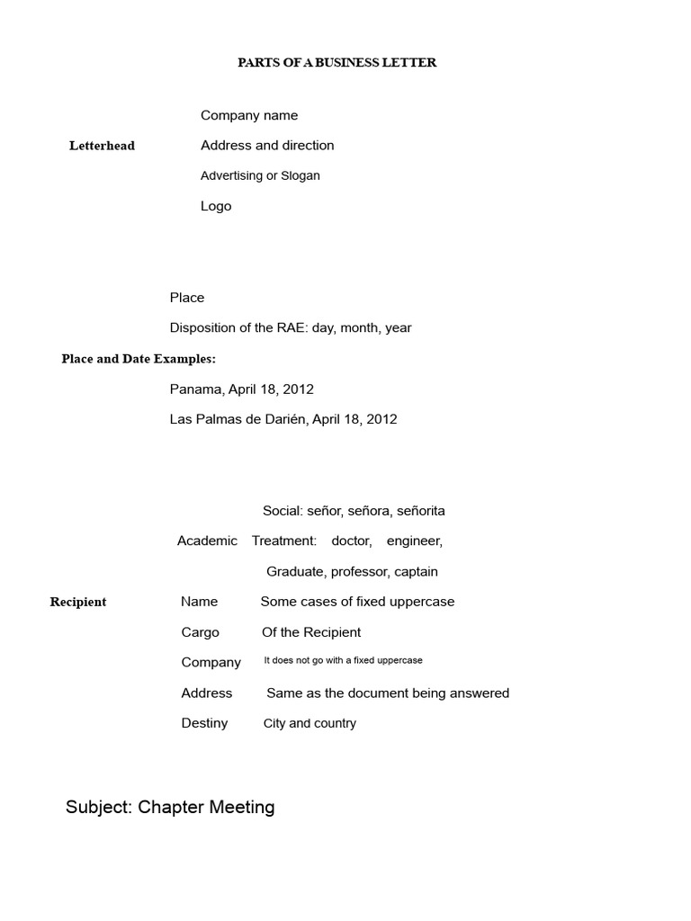Essential Components of a Business Letter | PDF | Text | Written ...
