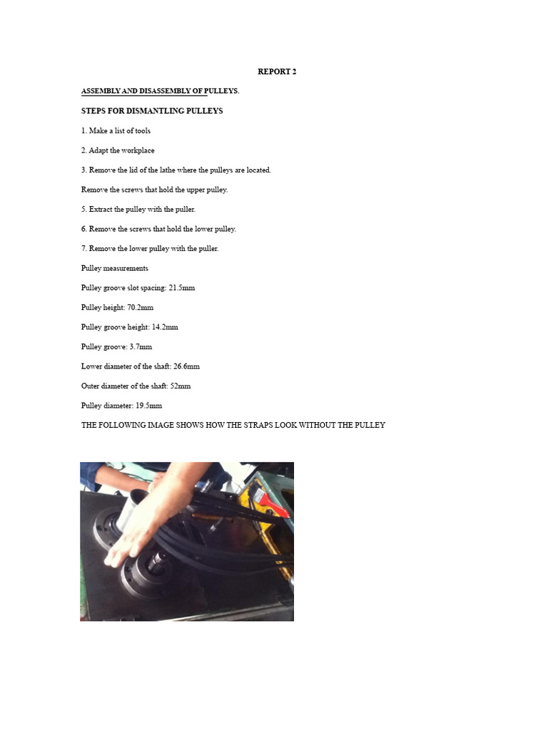 Report On Pulleys | PDF