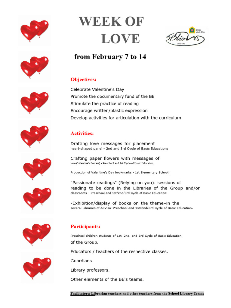 Love Week - Planning | PDF