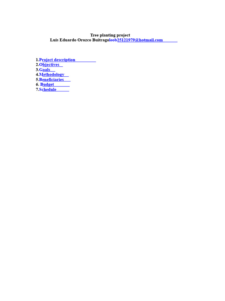 Santa Rosa Tree Planting Initiative | PDF | Sowing | Forestry