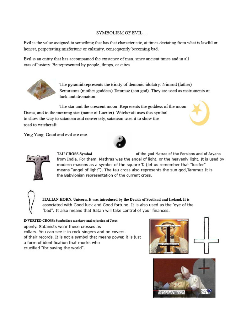 Understanding Symbols of Evil | PDF