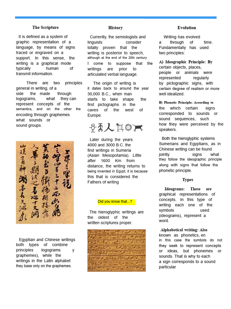Triptych The Writing (1) | PDF | Writing | Human Communication