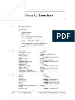 Solutions To Exercises: 230 C++ Programming