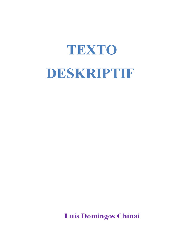 Teks Deskriptif | PDF
