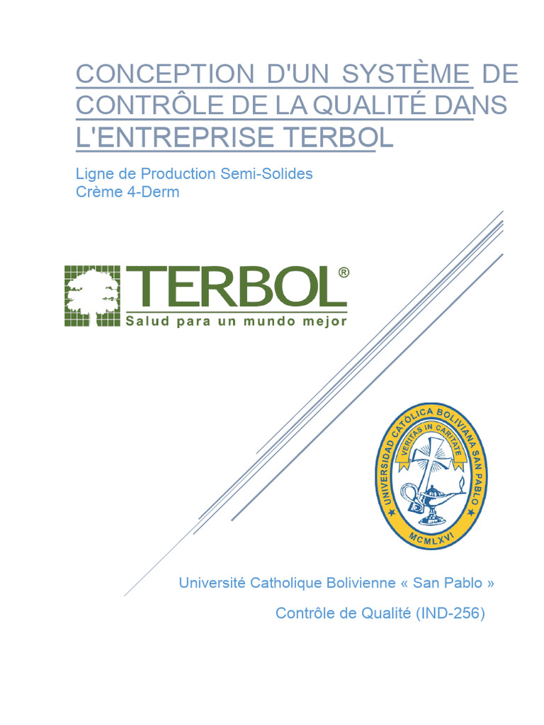 Système de Contrôle Qualité Terbol | PDF | Sécurité