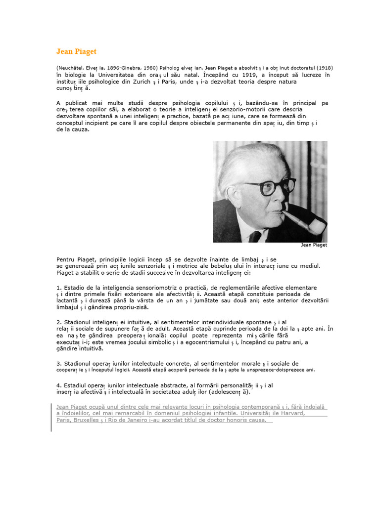 Jean Piaget | PDF