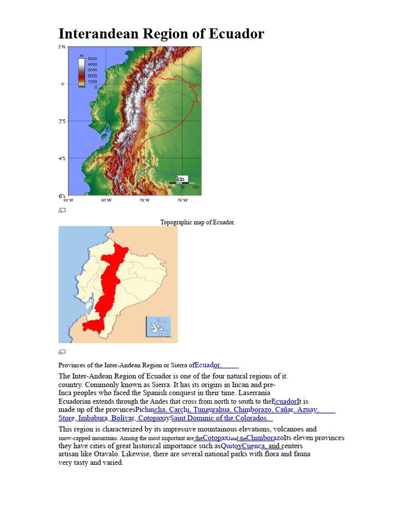 Inter-Andean Region of Ecuador | PDF | Subtropics | Precipitation
