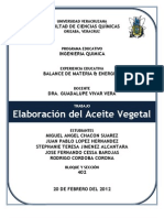 Elaboracion Del Aceite Vegetal!