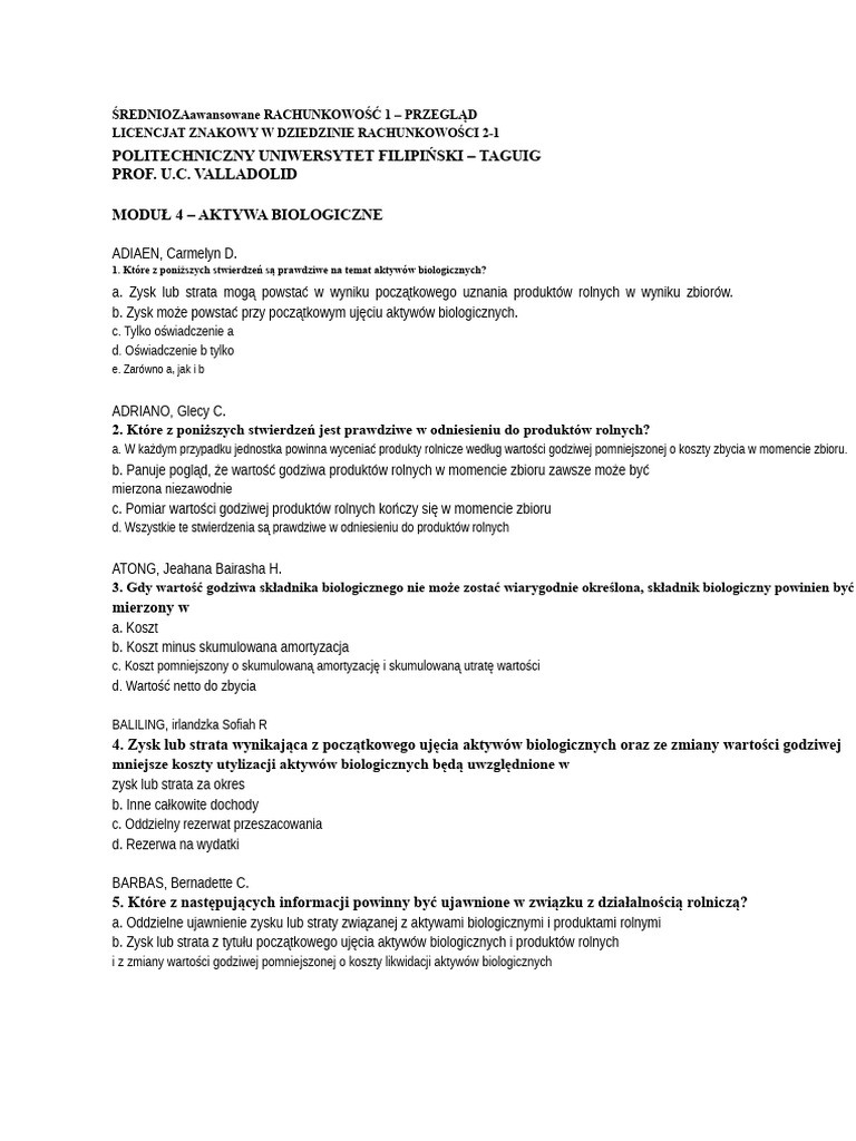 Recenzent Intacc - Moduł 4 | PDF