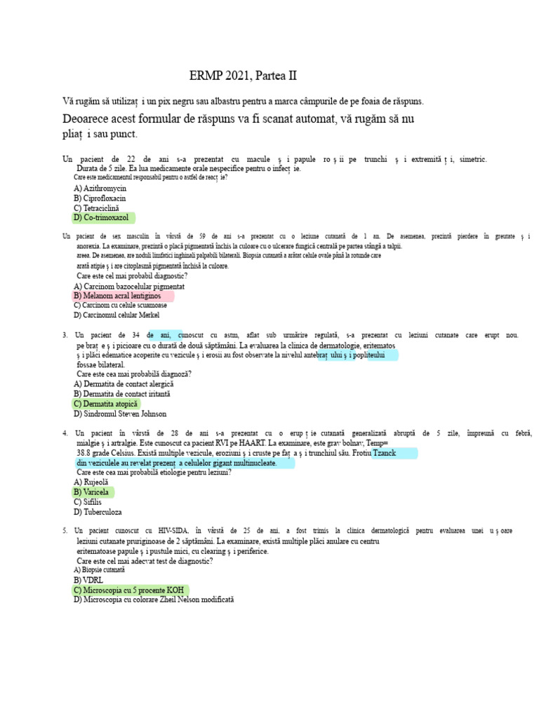ERMP 2021, Partea II-1 | PDF