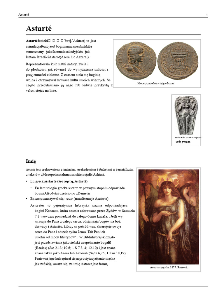 Astarte | PDF