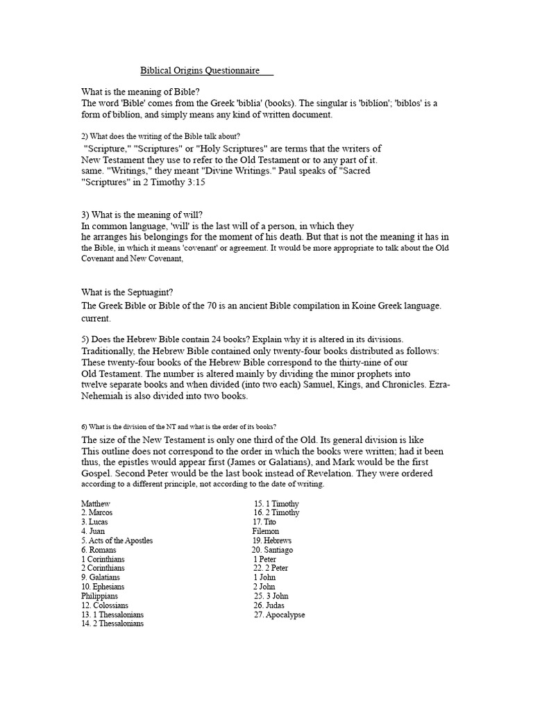Understanding Biblical Terms and Texts | PDF | Bible | New Testament