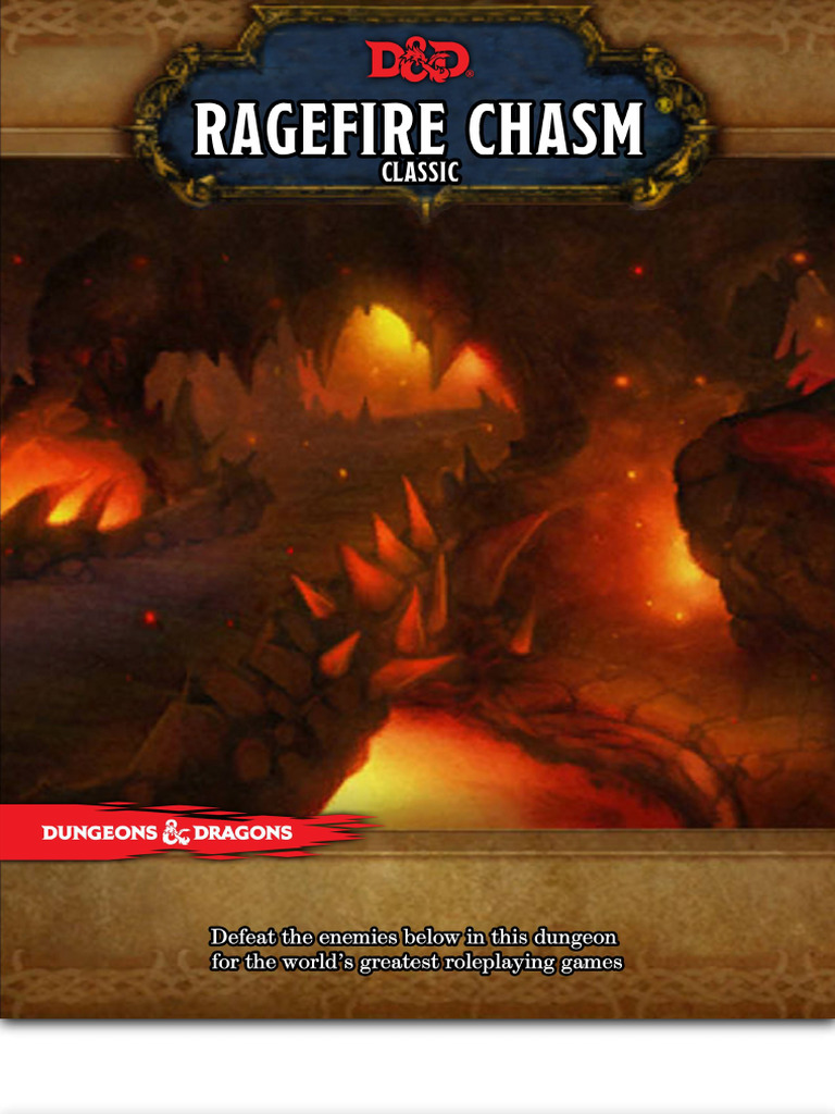 Ragefire Chasm (Classic) - GM Binder | PDF | Warcraft | Lava