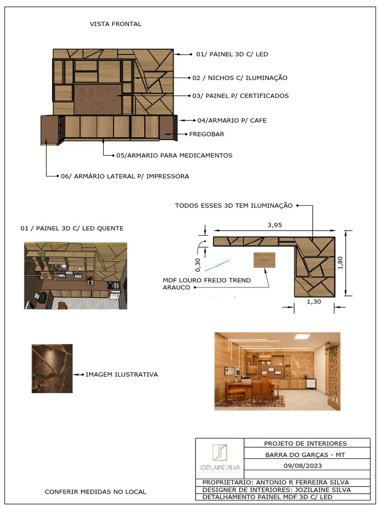 Projeto de Interiores com Painel 3D LED | PDF