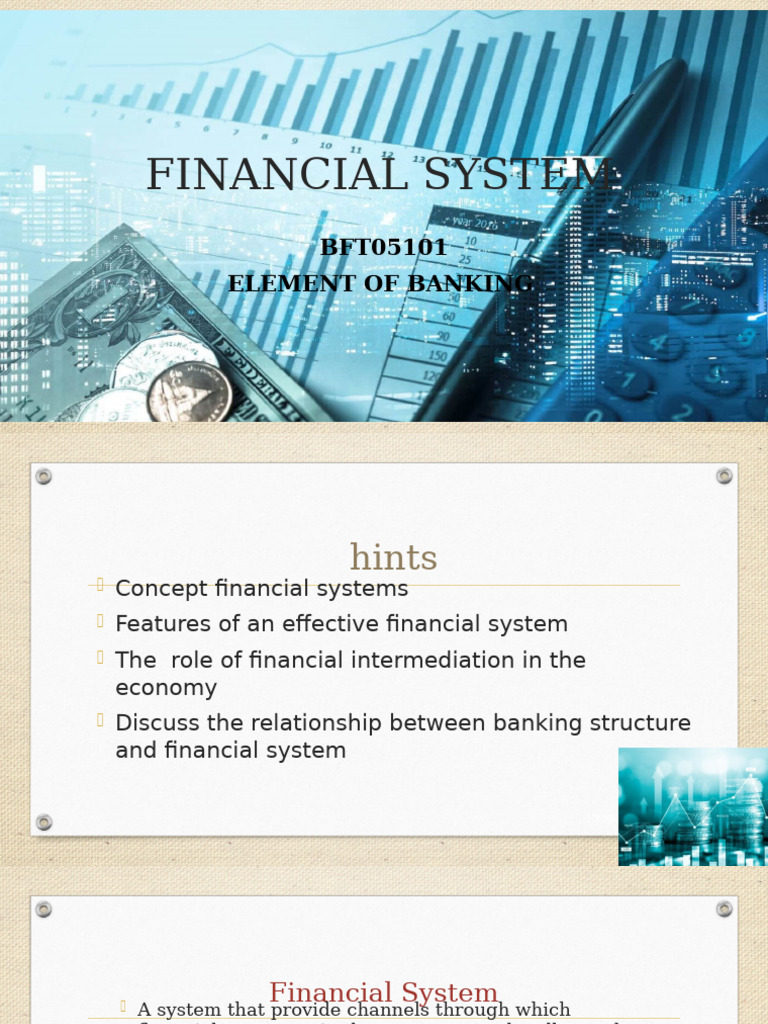 Overview of Financial Systems and Institutions | PDF | Securities ...