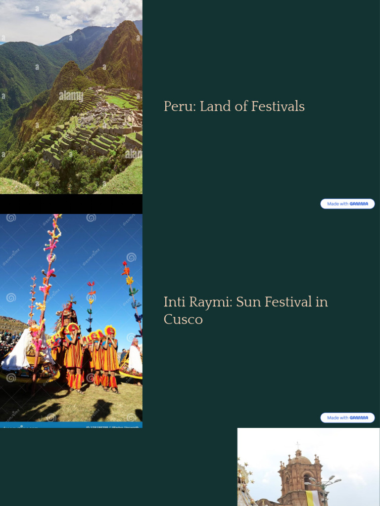 Festivals of Peru: Celebrations & Culture | PDF
