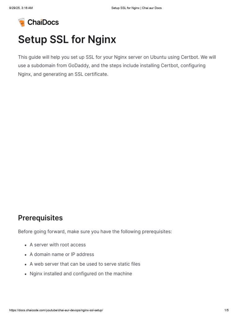 SSL Setup for Nginx on Ubuntu | PDF | Public Key Certificate | Ip Address