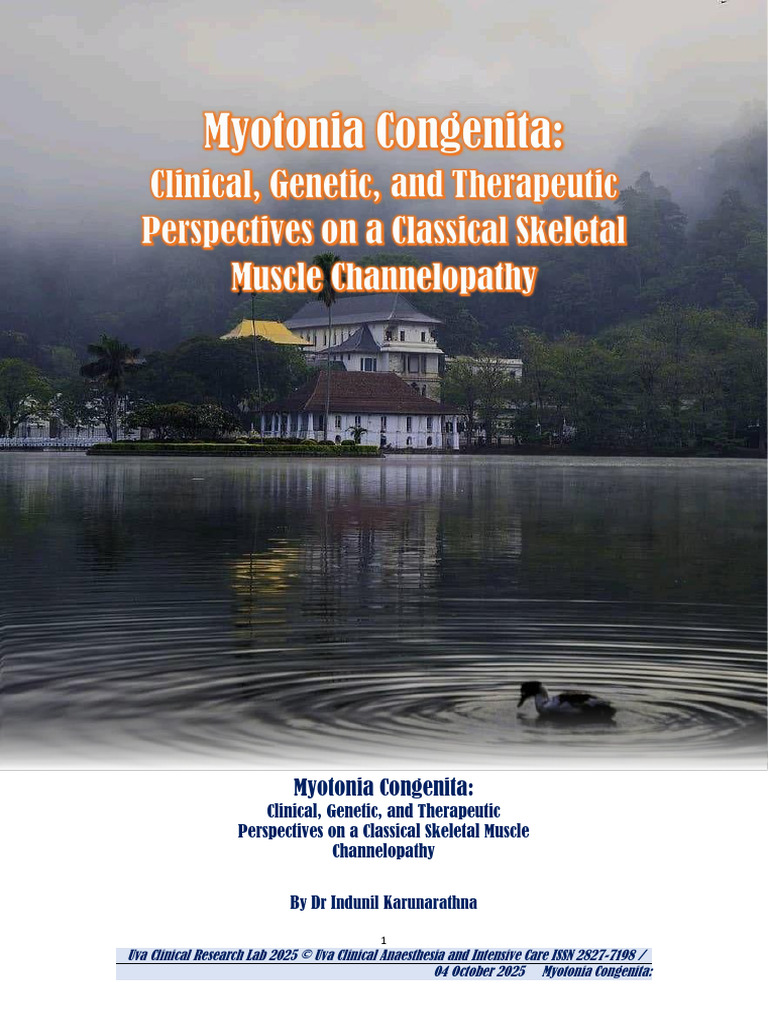 Myotonia Congenita Clinical, Genetic, and Therapeutic Perspectives On A ...