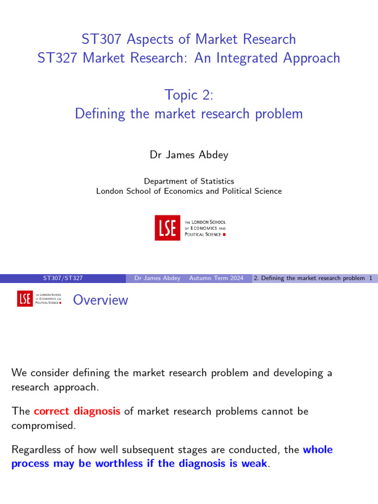 2 Defining The Market Research Problem | PDF | Marketing | Hypothesis